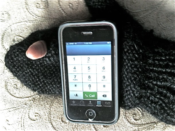 Sheep Texting Mittens