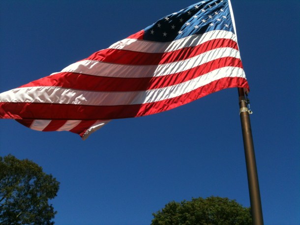 Old Glory, perfect breeze